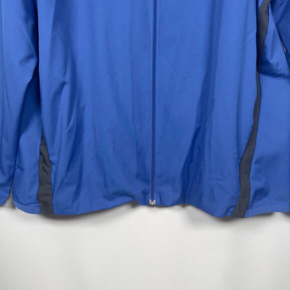 Vintage 90s Nike Dri-Fit Blue Full Zip Collared Windbreaker Jacket Men's Size XL - Picture 3 of 4